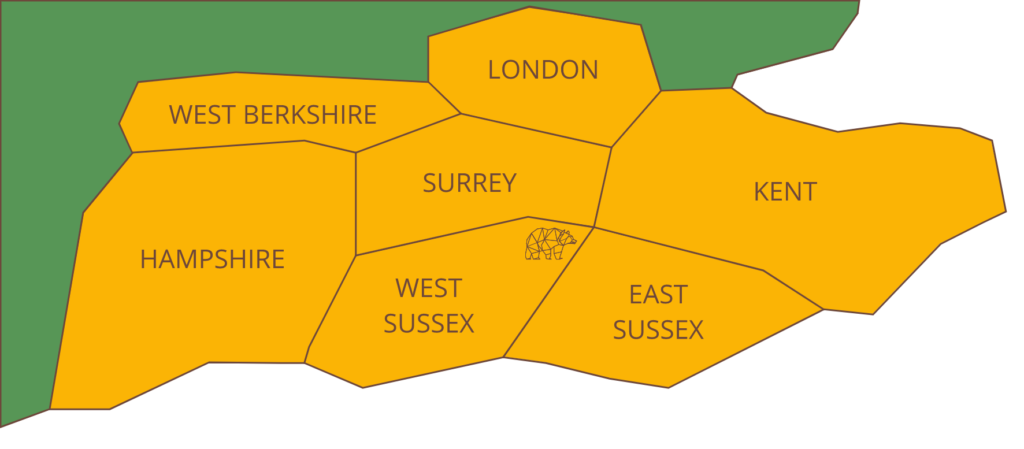 coverage area sussex surrey and kent